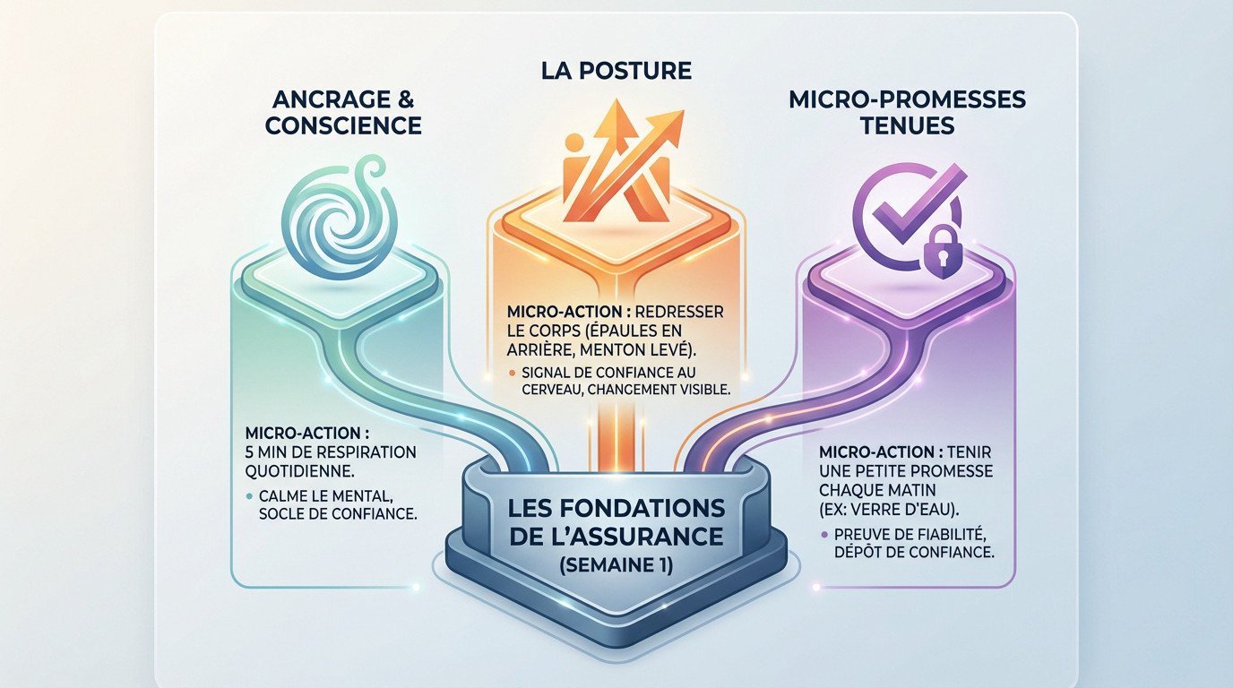 Femme confiante adoptant une routine matinale sereine pour renforcer son assurance