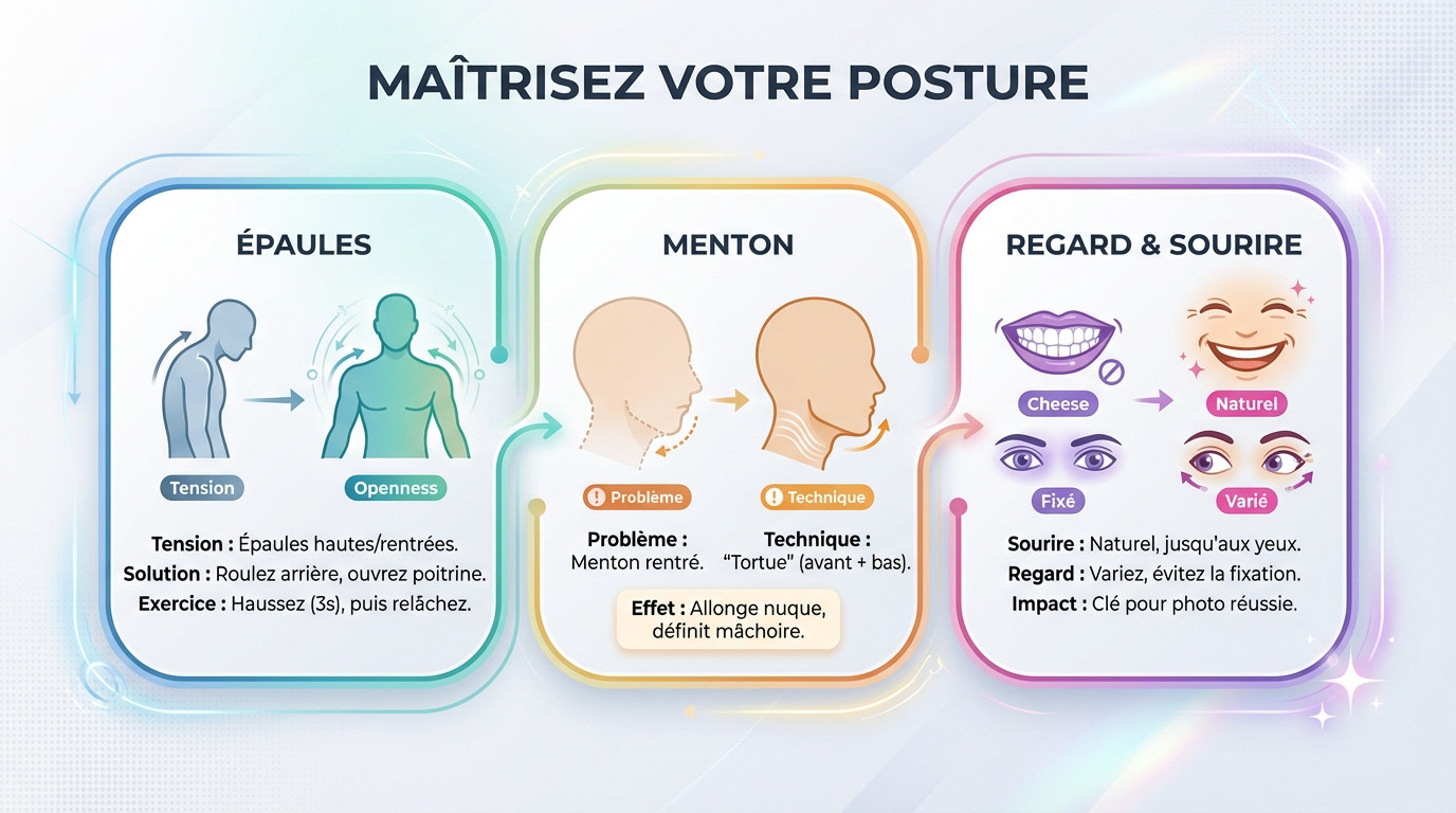 Femme confiante adoptant une posture détendue lors d'un shooting photo