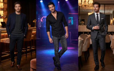 Tenue soirée homme : 3 looks bar lounge, club et dîner